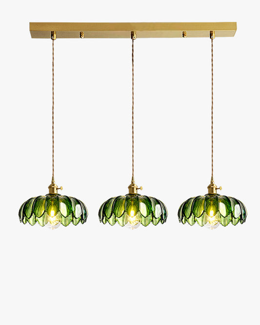 WOMO Multiple Green Glass Chandelier-WM3196