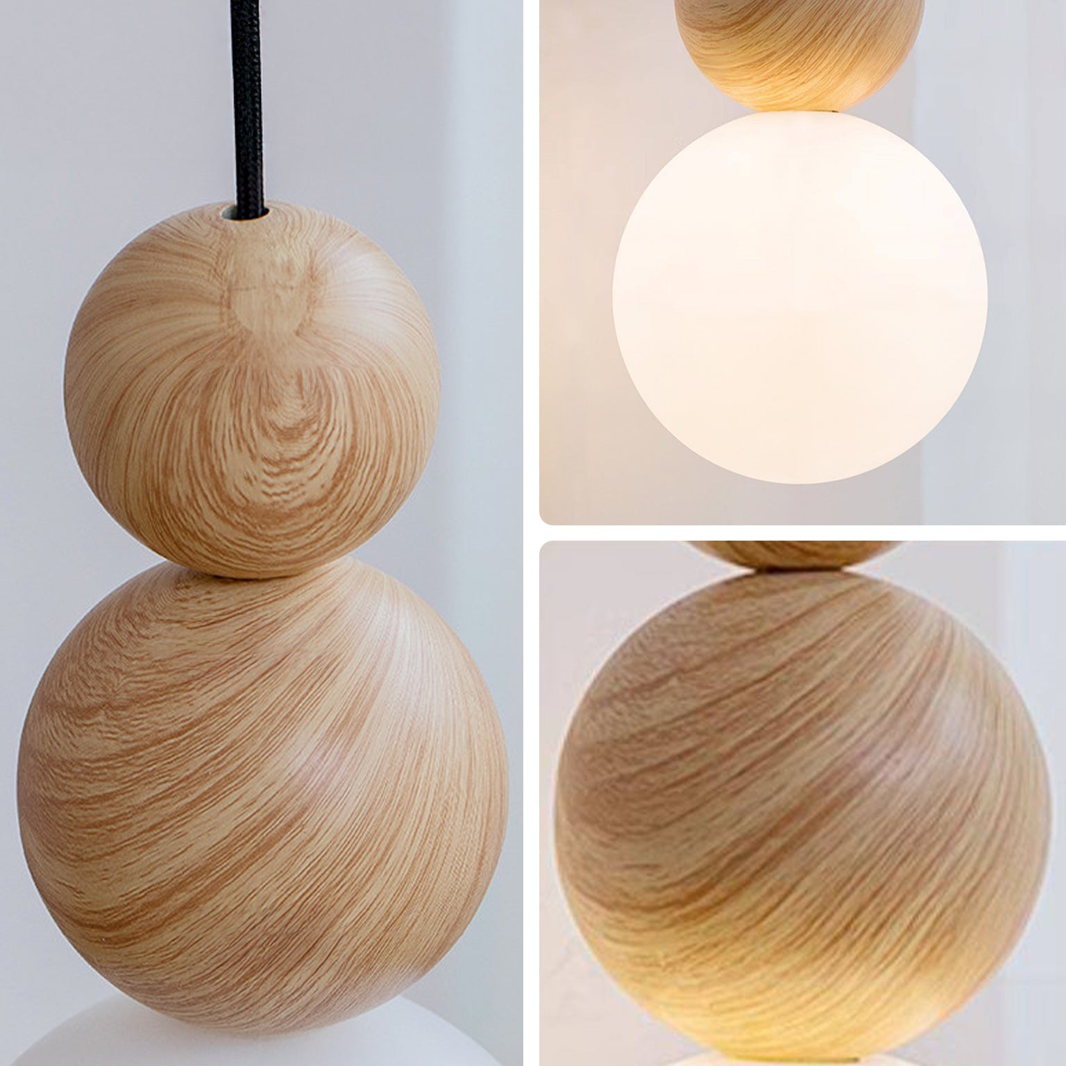 WOMO Globe Glass Pendant Light-WM3198