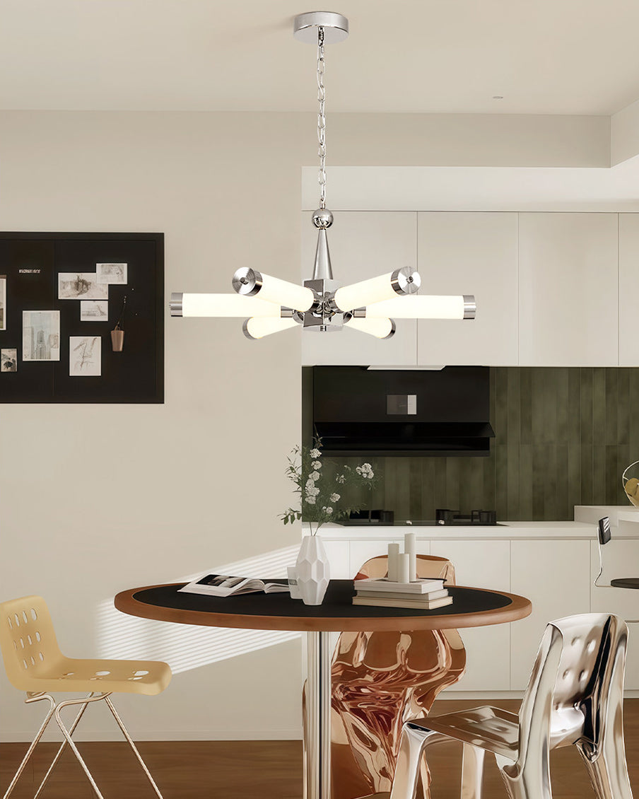 WOMO Chrome Multiple Tube Chandelier-WM3199