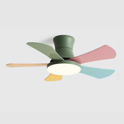 WOMO Scandi Low Profile Ceiling Fan Lamp-WM5086