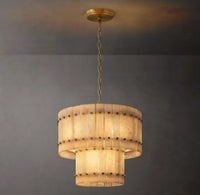 WOMO Alabaster Two-Tier Chandelier - San Marco