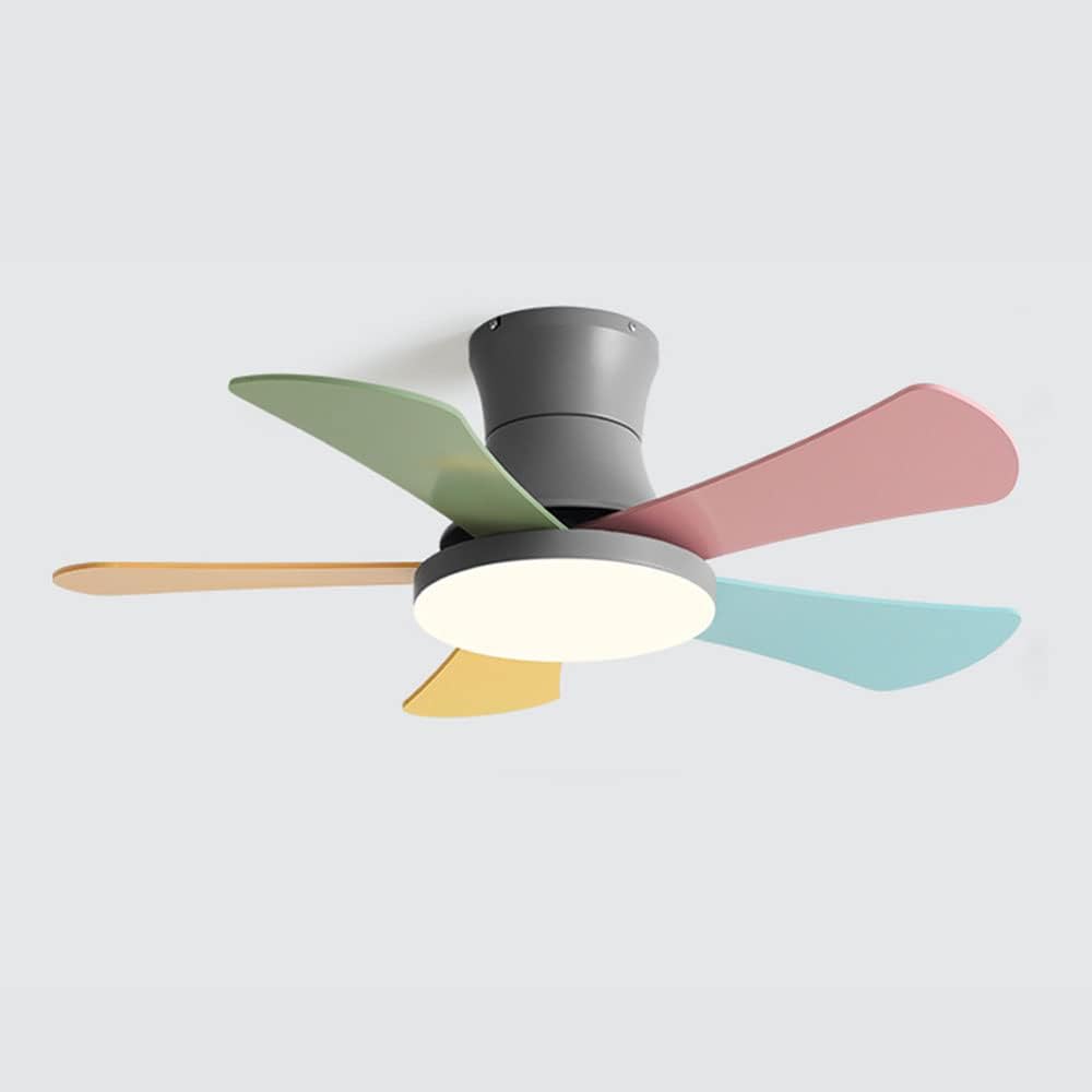 WOMO Scandi Low Profile Ceiling Fan Lamp-WM5086