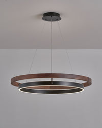 WOMO Circular Wood Led Chandelier-WM2492