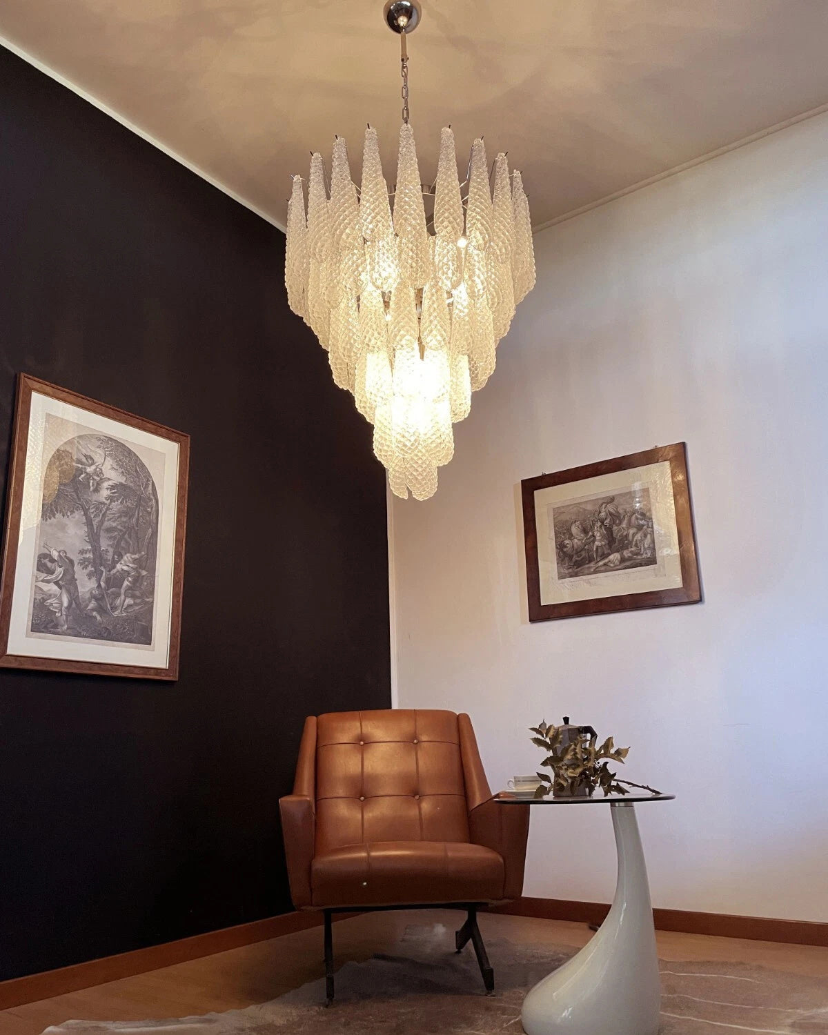 WOMO Art Deco Raindrop Chandelier Light-WM3202