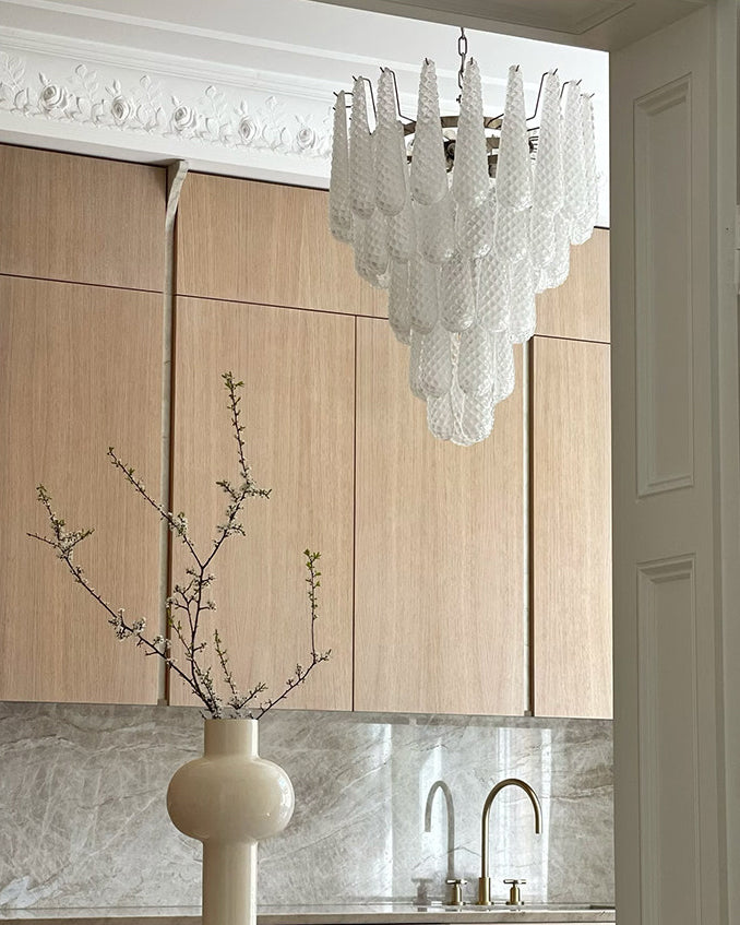WOMO Art Deco Raindrop Chandelier Light-WM3202