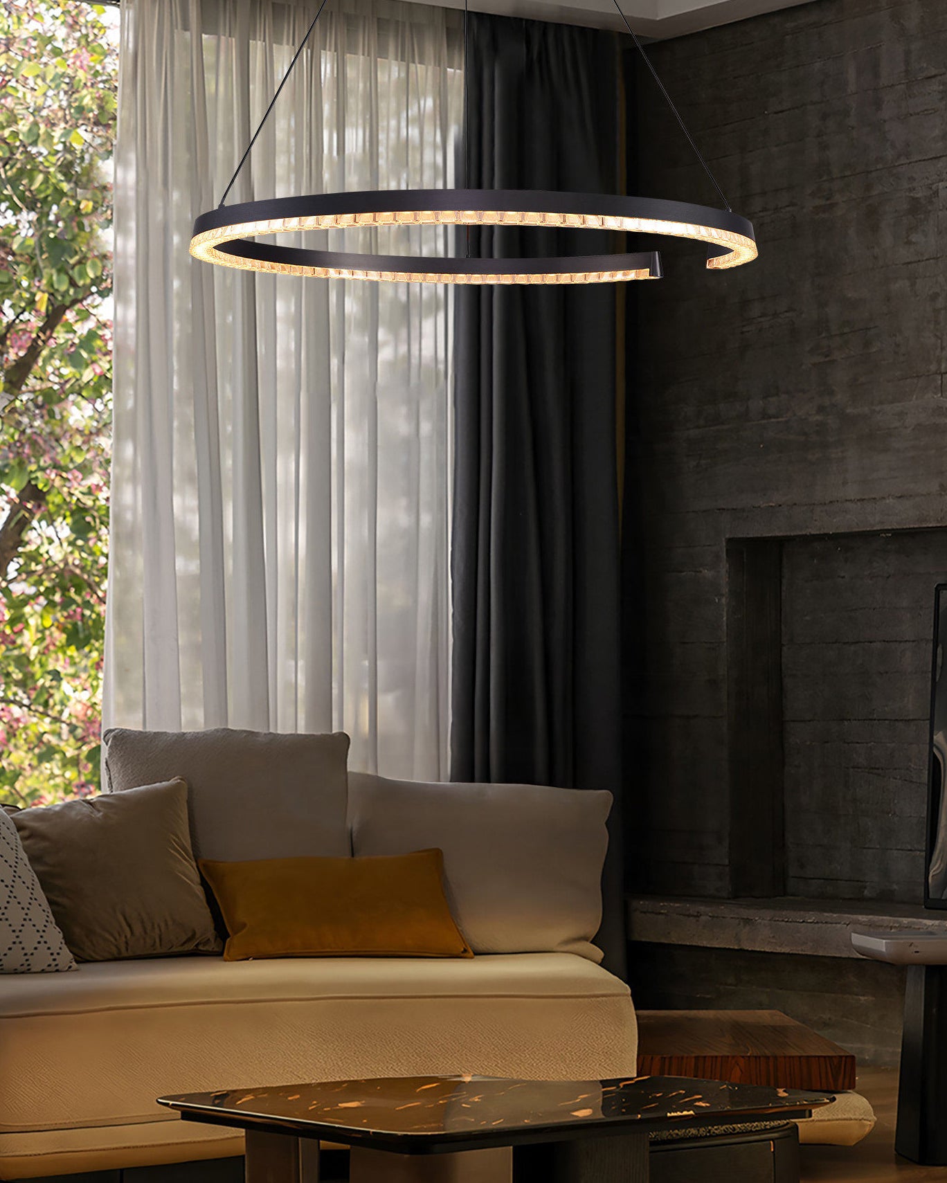WOMO Up Down Ring Led Chandelier-WM3213
