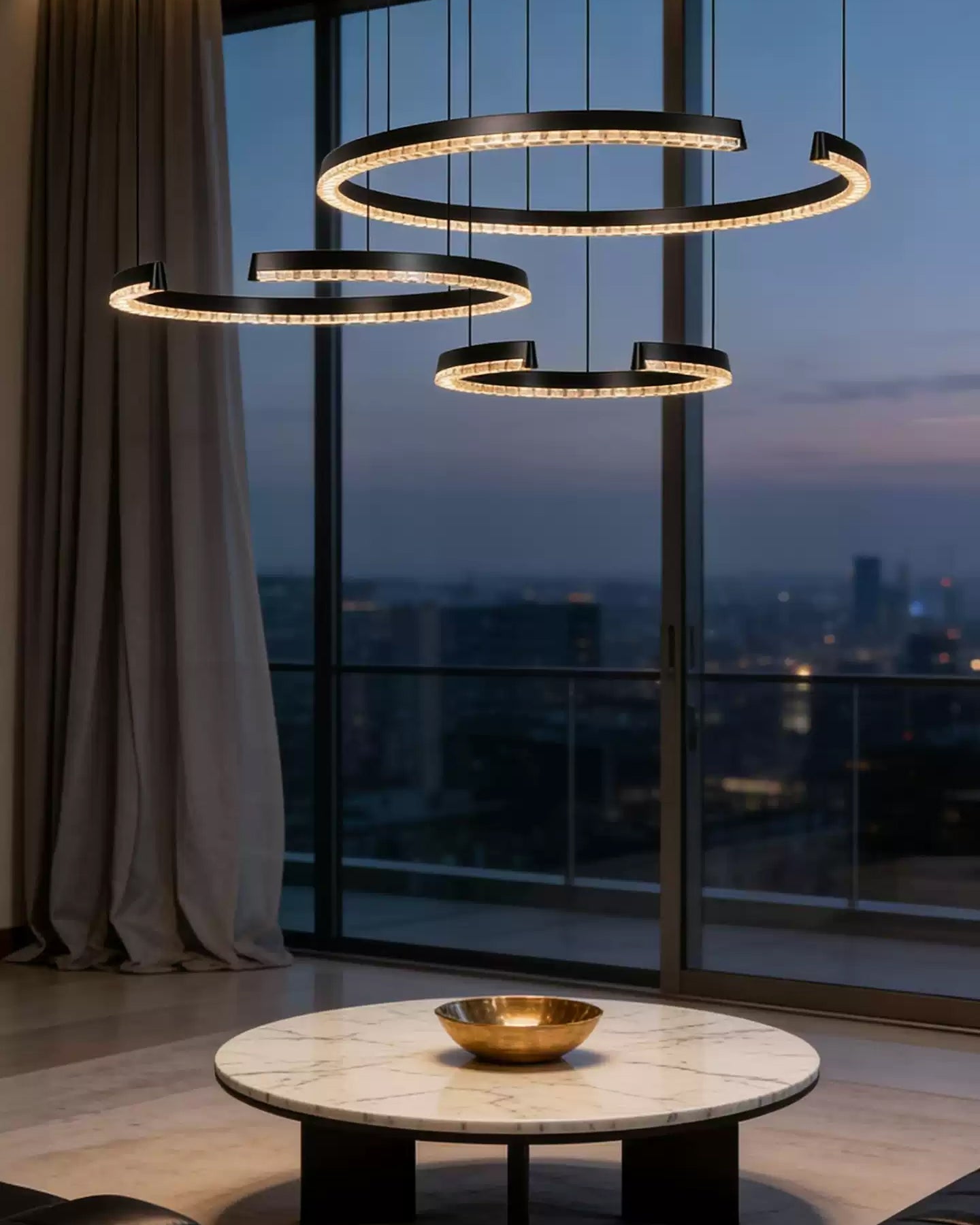 WOMO Circular Up Down Led Chandelier-WM3214