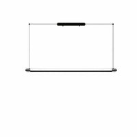 WOMO Modern Black Linear Pendant Light - WM3225