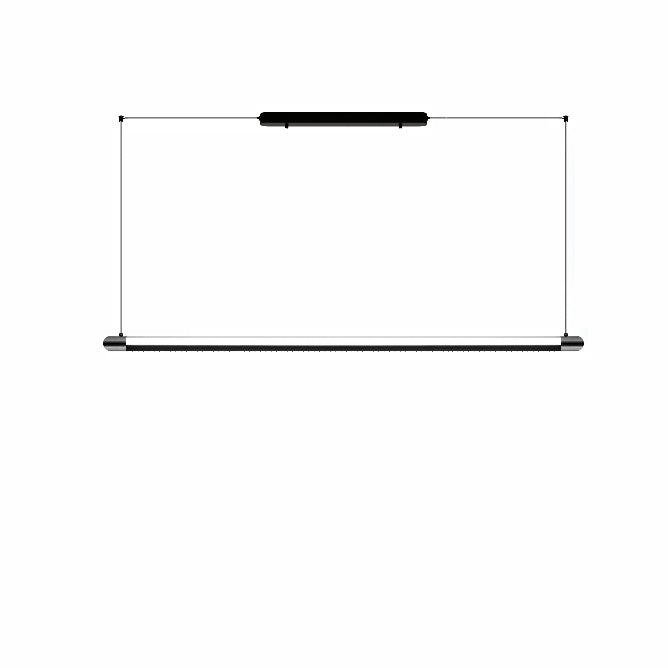 WOMO Modern Black Linear Pendant Light - WM3225