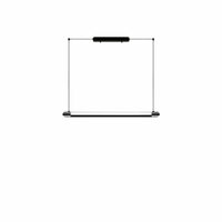 WOMO Modern Black Linear Pendant Light - WM3225