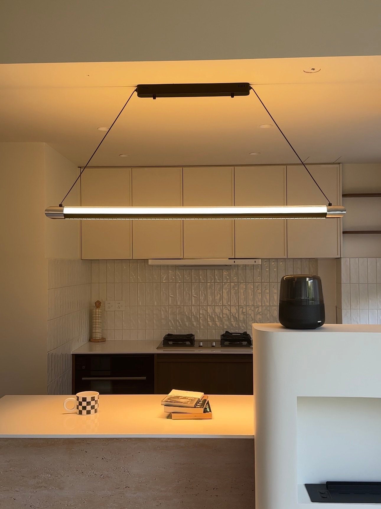 WOMO Modern Black Linear Pendant Light - WM3225