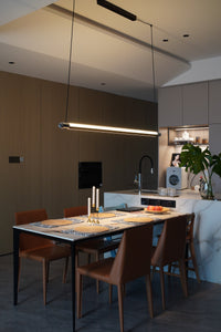 WOMO Modern Black Linear Pendant Light - WM3225