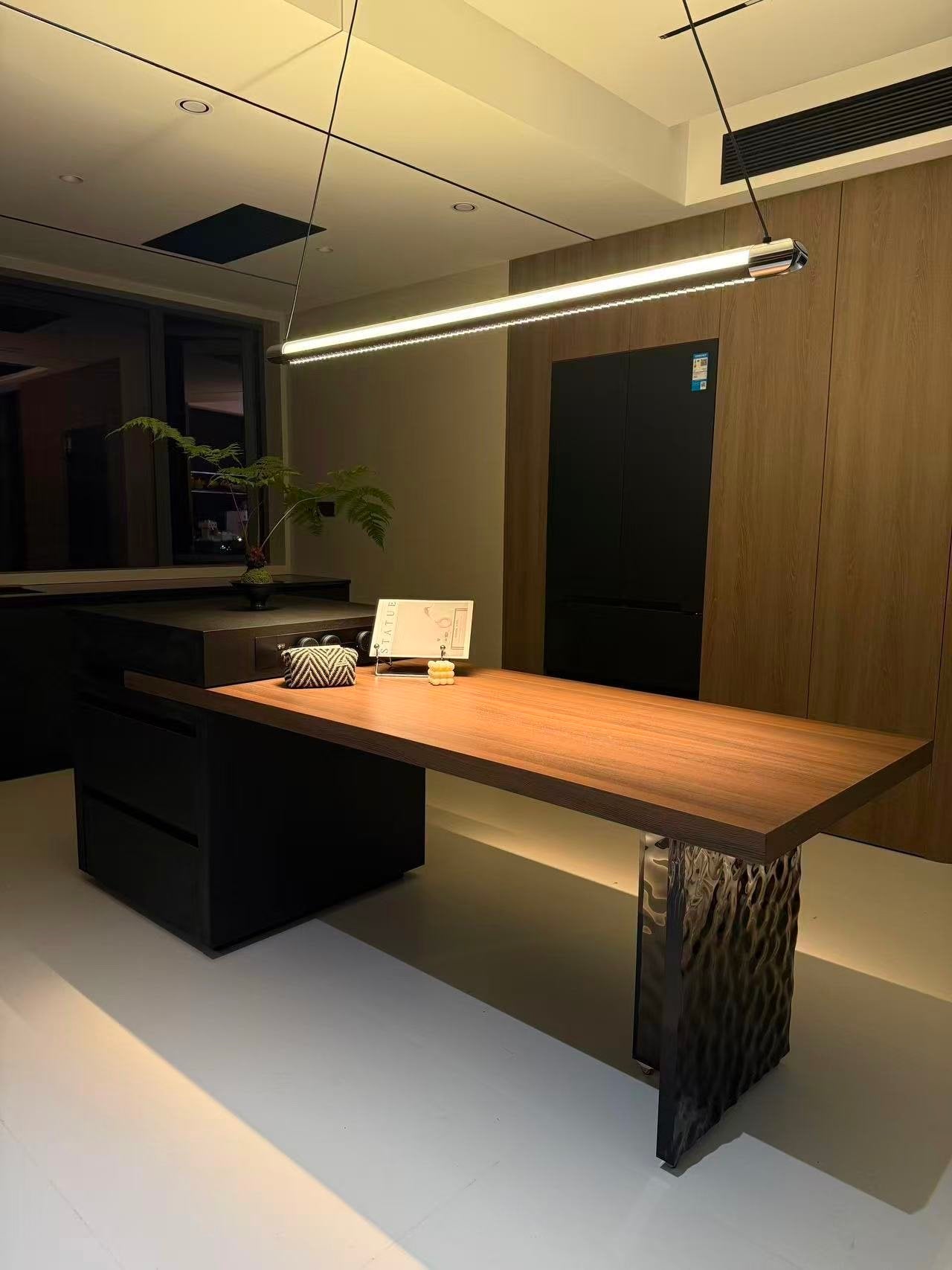 WOMO Modern Black Linear Pendant Light - WM3225