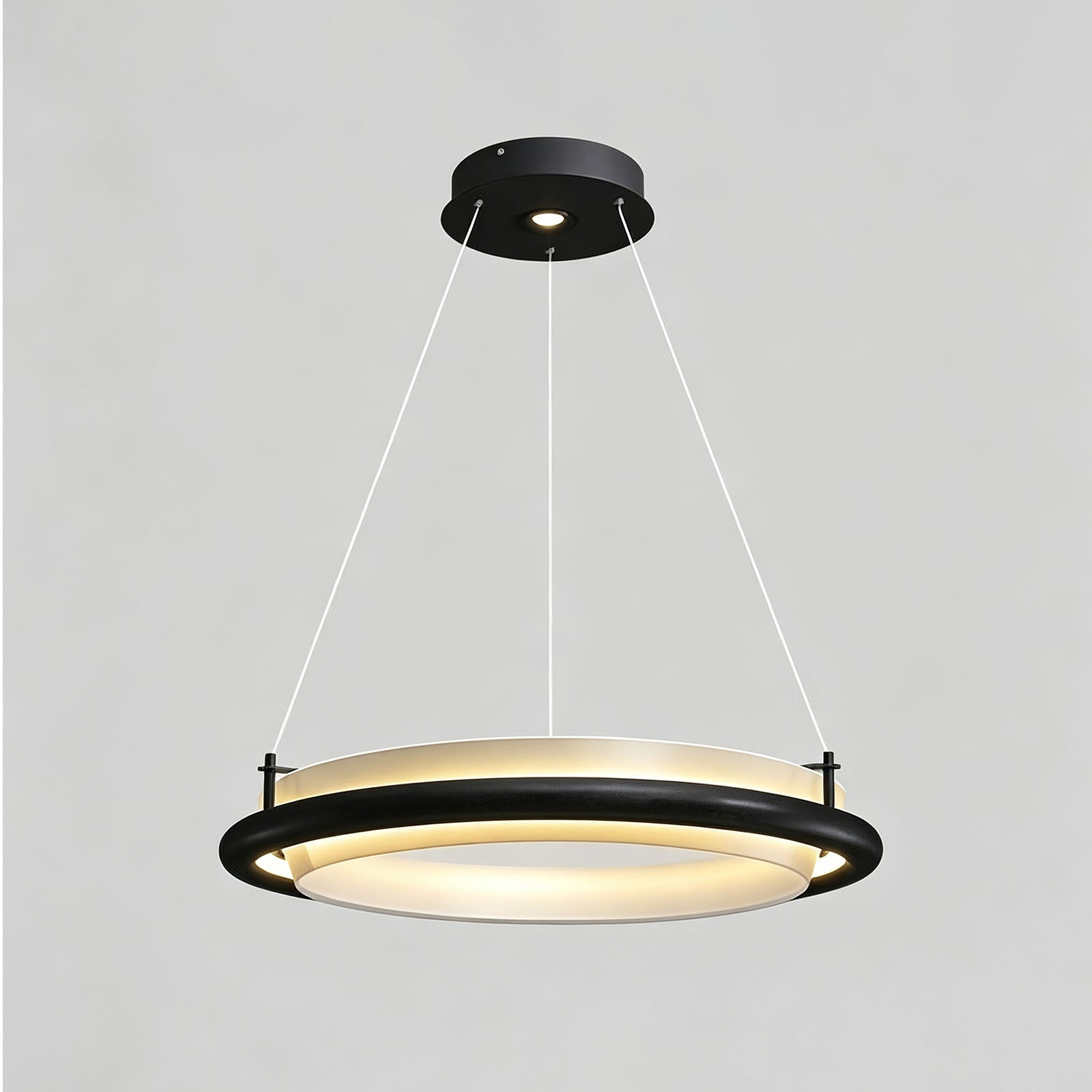 WOMO Circular Wood Ring LED Chandelier-WM3263