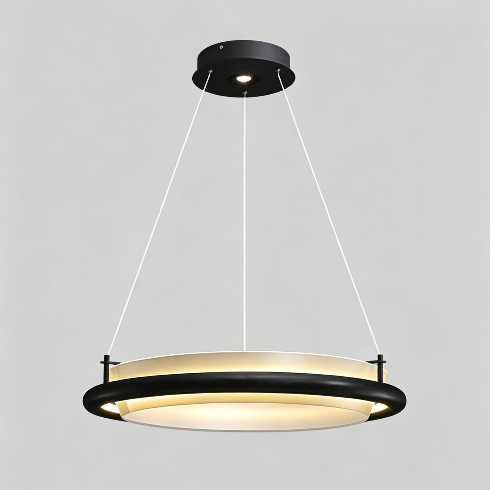 WOMO Circular Wood Ring LED Chandelier-WM3263