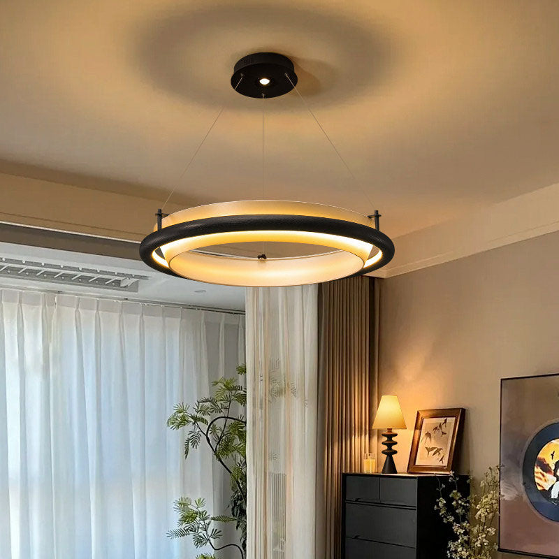 WOMO Circular Wood Ring LED Chandelier-WM3263