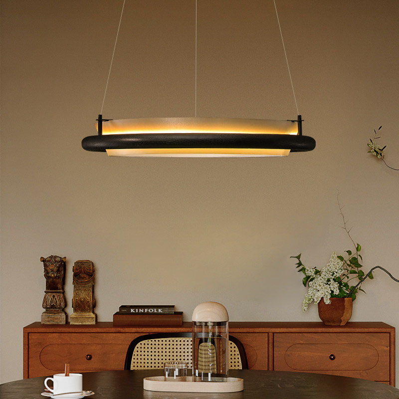WOMO Circular Wood Ring LED Chandelier-WM3263