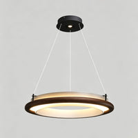 WOMO Circular Wood Ring LED Chandelier-WM3263