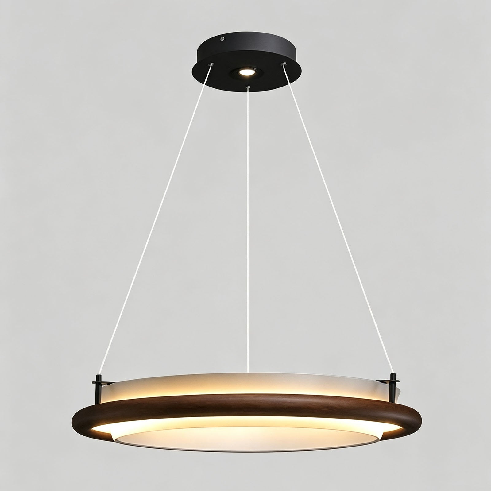 WOMO Circular Wood Ring LED Chandelier-WM3263