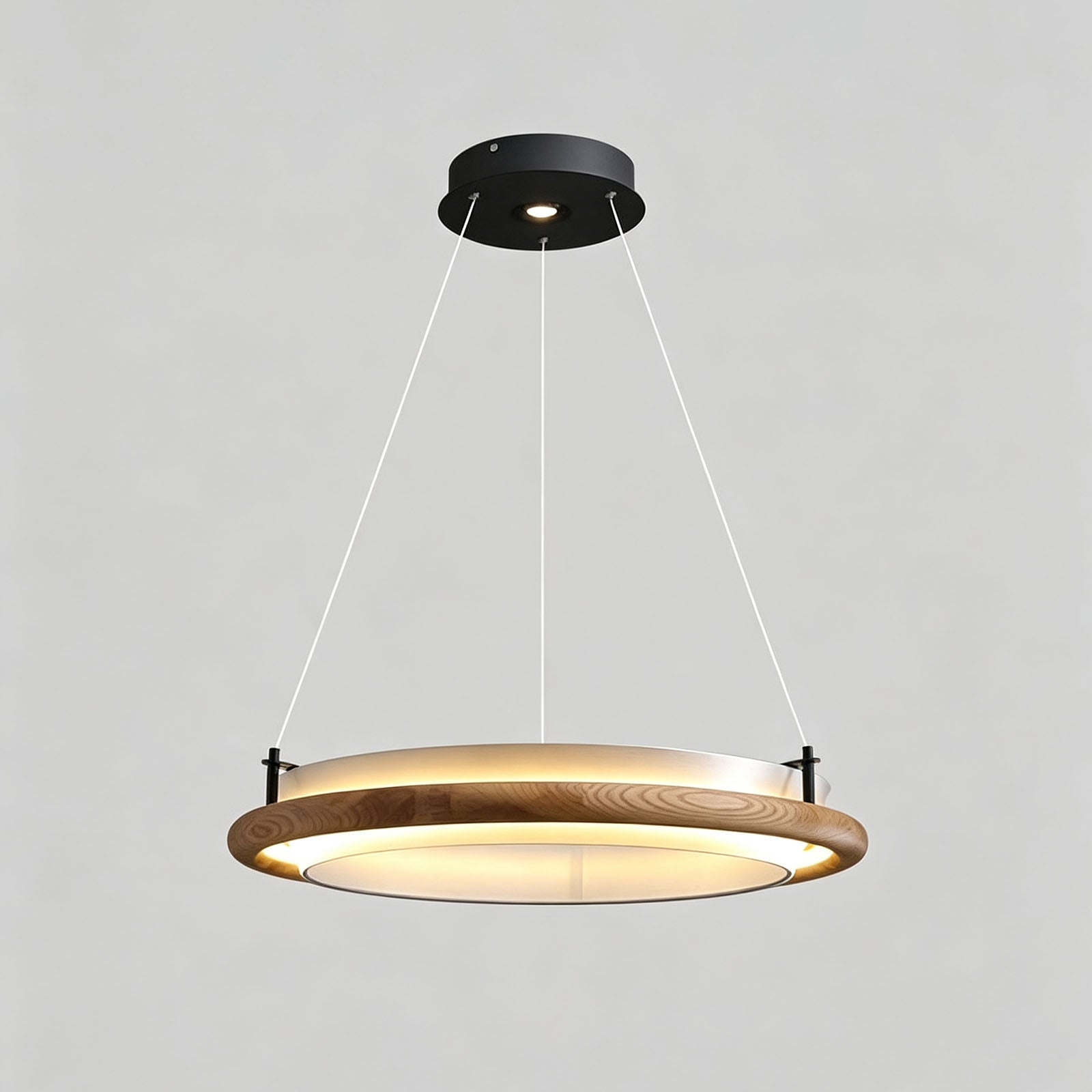 WOMO Circular Wood Ring LED Chandelier-WM3263