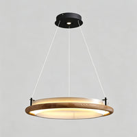 WOMO Circular Wood Ring LED Chandelier-WM3263