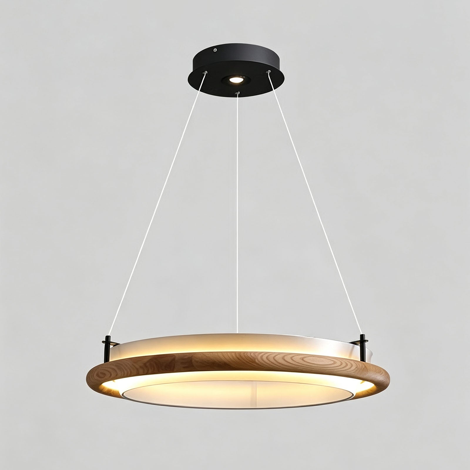 WOMO Circular Wood Ring LED Chandelier-WM3263