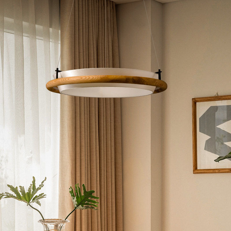 WOMO Circular Wood Ring LED Chandelier-WM3263