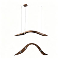 WOMO Wood Wave Linear Pendant Light-WM3264