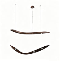 WOMO Wood Wave Linear Pendant Light-WM3264