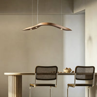 WOMO Wood Wave Linear Pendant Light-WM3264