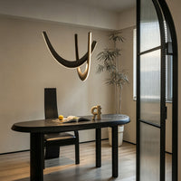 WOMO Modern Wood U‑Shaped Chandelier-WM3265