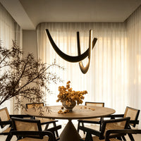 WOMO Modern Wood U‑Shaped Chandelier-WM3265