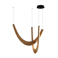 WOMO Modern Wood U‑Shaped Chandelier-WM3265