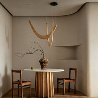 WOMO Modern Wood U‑Shaped Chandelier-WM3265