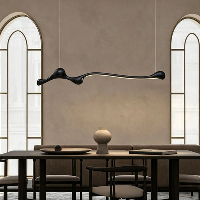 WOMO Wood Long Linear Pendant Light-WM3266