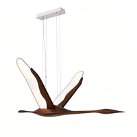 WOMO Bird‑Shaped Wood Pendant Light-WM3267