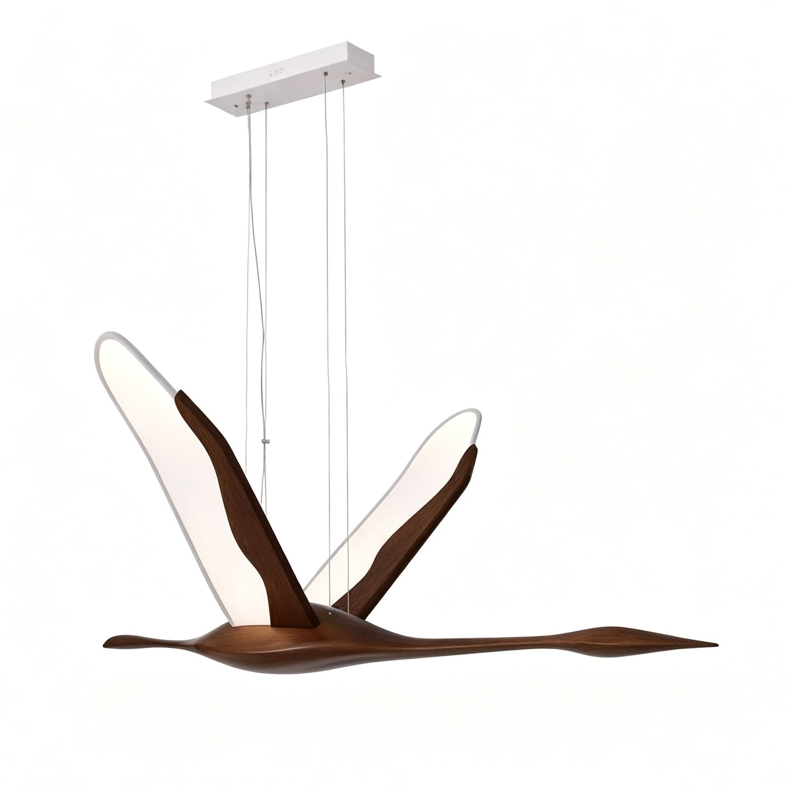 WOMO Bird‑Shaped Wood Pendant Light-WM3267