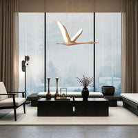 WOMO Bird‑Shaped Wood Pendant Light-WM3267