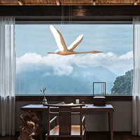 WOMO Bird‑Shaped Wood Pendant Light-WM3267
