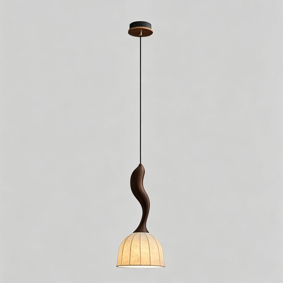 WOMO Wood Dome Shade Pendant Light-WM3268