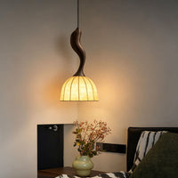 WOMO Wood Dome Shade Pendant Light-WM3268