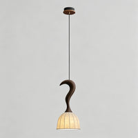 WOMO Wood Dome Shade Pendant Light-WM3268