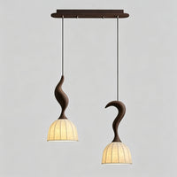 WOMO Wood Dome Shade Pendant Light-WM3268