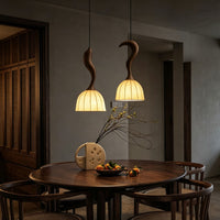 WOMO Wood Dome Shade Pendant Light-WM3268