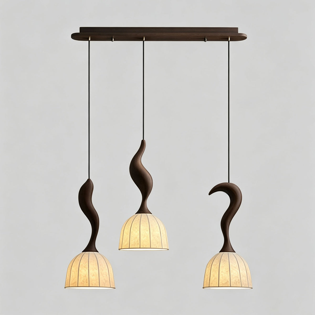 WOMO Wood Dome Shade Pendant Light-WM3268