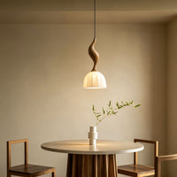 WOMO Wood Dome Shade Pendant Light-WM3268