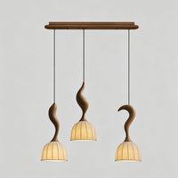 WOMO Wood Dome Shade Pendant Light-WM3268