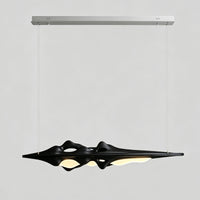 WOMO Mountain‑Shaped Wood Linear Pendant Light-WM3269