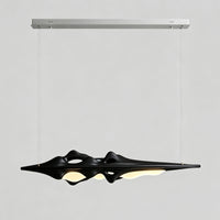 WOMO Mountain‑Shaped Wood Linear Pendant Light-WM3269