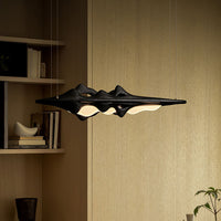 WOMO Mountain‑Shaped Wood Linear Pendant Light-WM3269